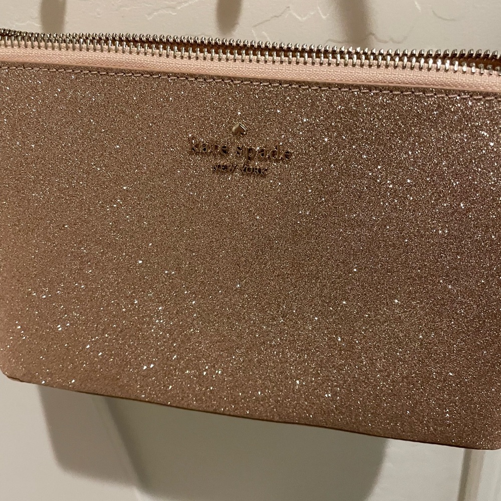 Kate Spade Sparkling Gold/Pink Bag NWOT